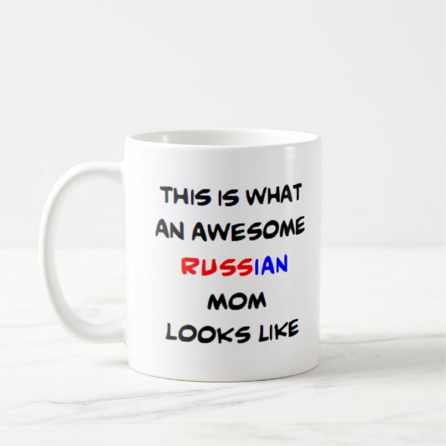 Mug maman russe, génial (Gauche)