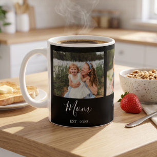 Mug Maman Script Établi Noir 3 Photo