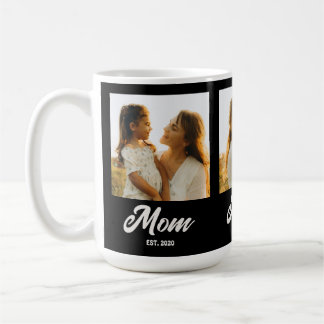 Mug Maman Script Établi Noir 3 Photo