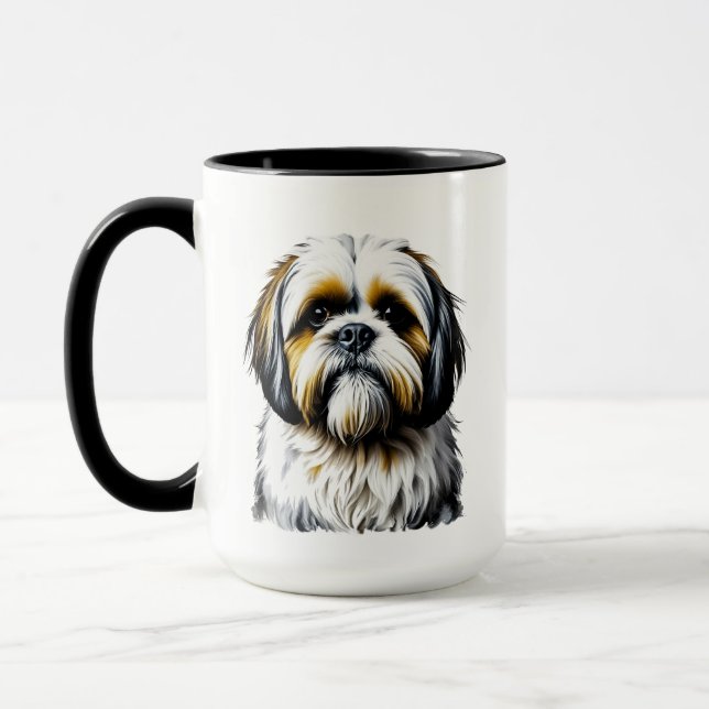 Mug Maman Shih Tzu | Amoureux de Chiens (Gauche)
