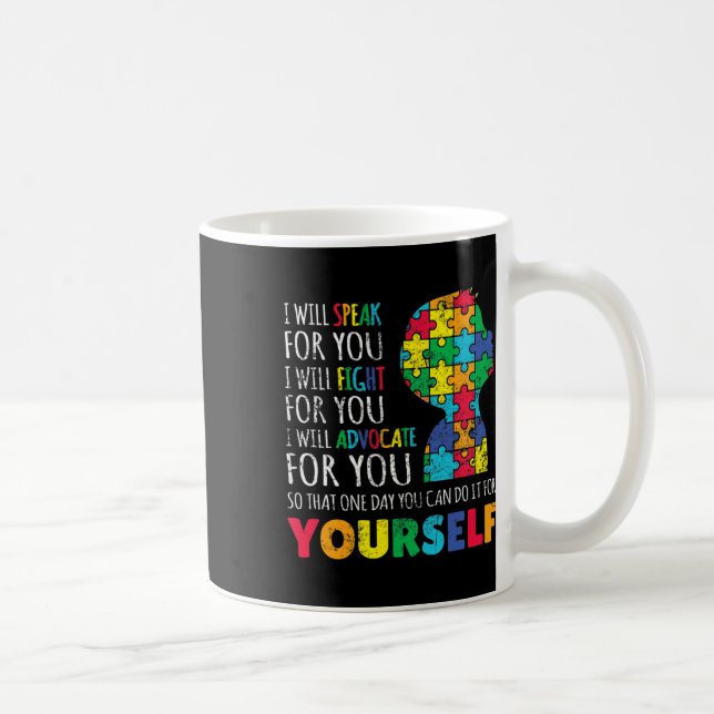 Mug Maman Soutien Sensibilisation sur l'autisme Autist (Droite)