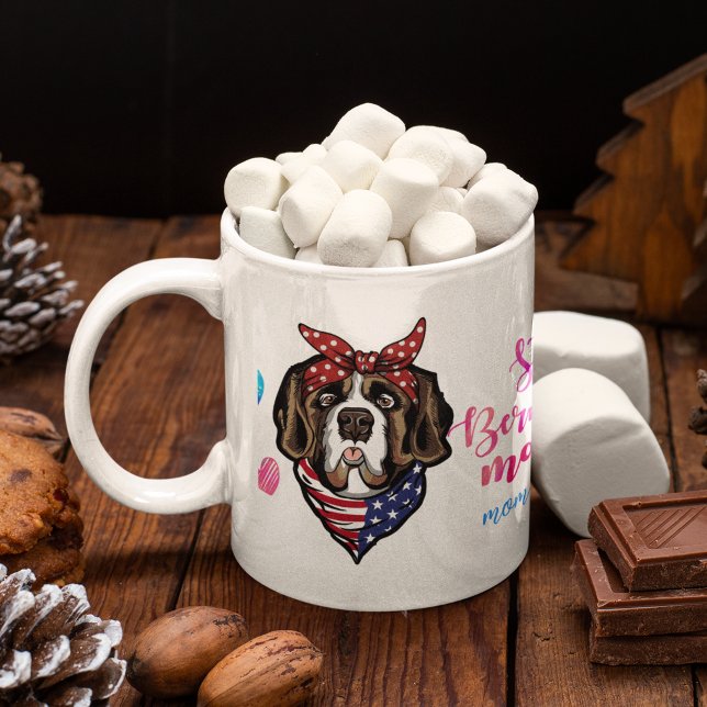 Mug Maman St. Bernard Mignon Fête des mères Amateur de (Créateur téléchargé)