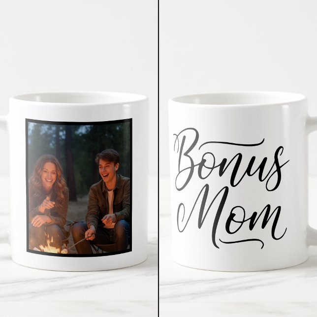 Mug Maman Supplémentaire Élégant Cursive 1 Photo Perso (Créateur téléchargé)