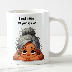 Mug Maman Surmenée Personnalisable Avec une Attitude