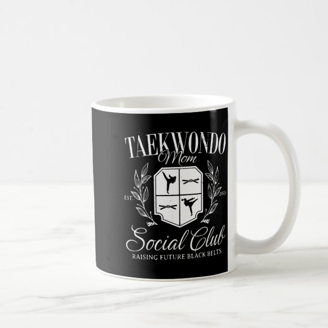 Mug Maman Taekwondo Rétro Élevant de Futurs Ceintures  (Droite)