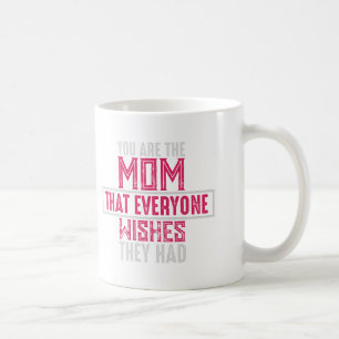 Mug Maman Tout le monde Souhaite Cœurs Motif Typograph