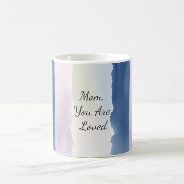 Mug Maman tu es aimée Bloc de couleurs pastel (Centre)