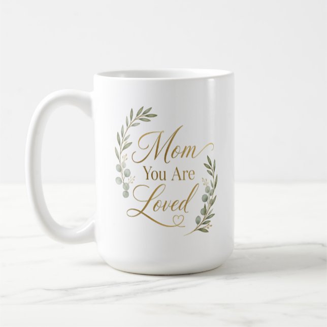 Mug Maman Tu Es Aimée Personnalisé (Gauche)