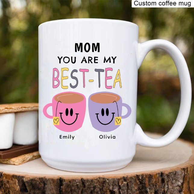 Mug Maman Tu es mon meilleur thé, maman Anniversaire (Mom You Are my Best-Tea, Mom Birthday Coffee Mug)