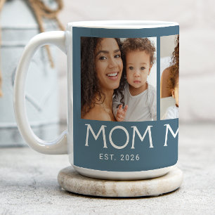 Mug Maman Typographie Bleue 3 Photo