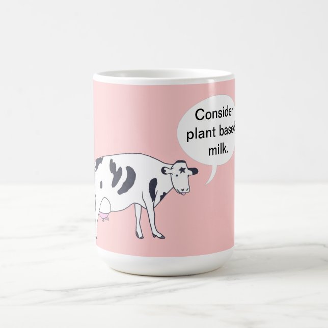 Mug Maman vache, considérez le lait à base de plante,  (Centre)