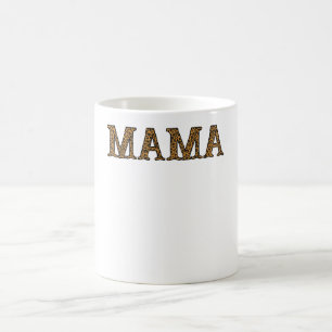 Mug Maman Vie Chemise Leopard Cheetah Imprimer, Mère d