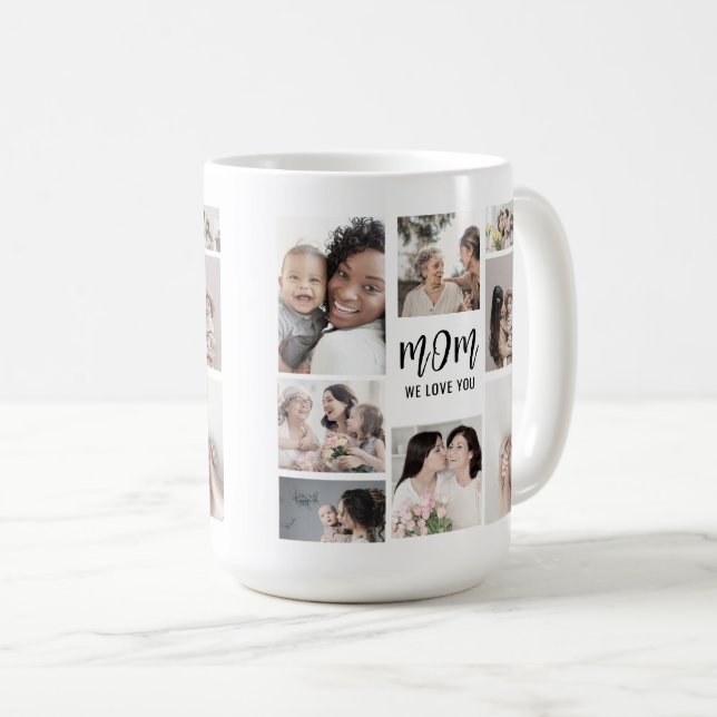 Mug Maman We Love You Custom Mothers Day Photo (Devant droit)