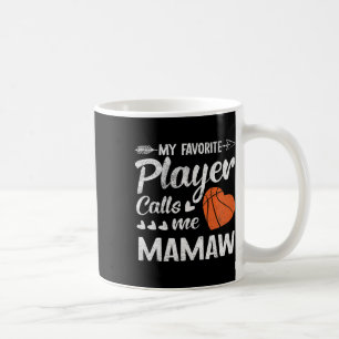 Mug Mamaw Bysketbyll Mon Joueur Favori M'Appelle Mamaw
