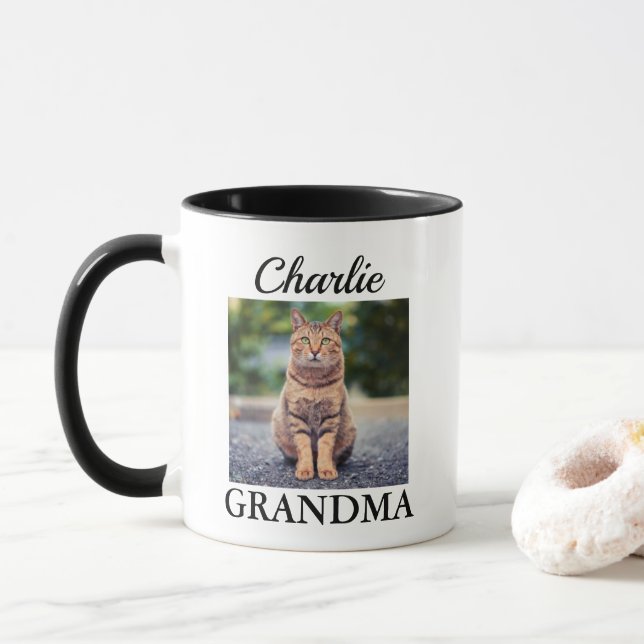 Mug Mamie chat personnalisée (Avec donut)