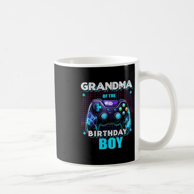 Mug Mamie du garçon d'anniversaire vidéo familiale cor (Droite)