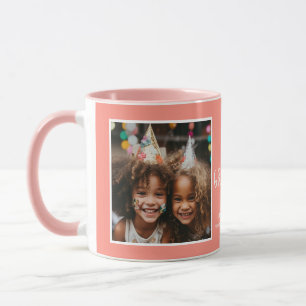 Mug Mamie je t'aime 2 Photos Corail Moderne C105