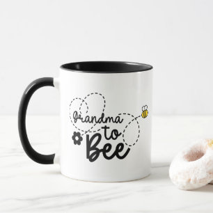 Mug Mamie mignonne en abeille en mots d'art