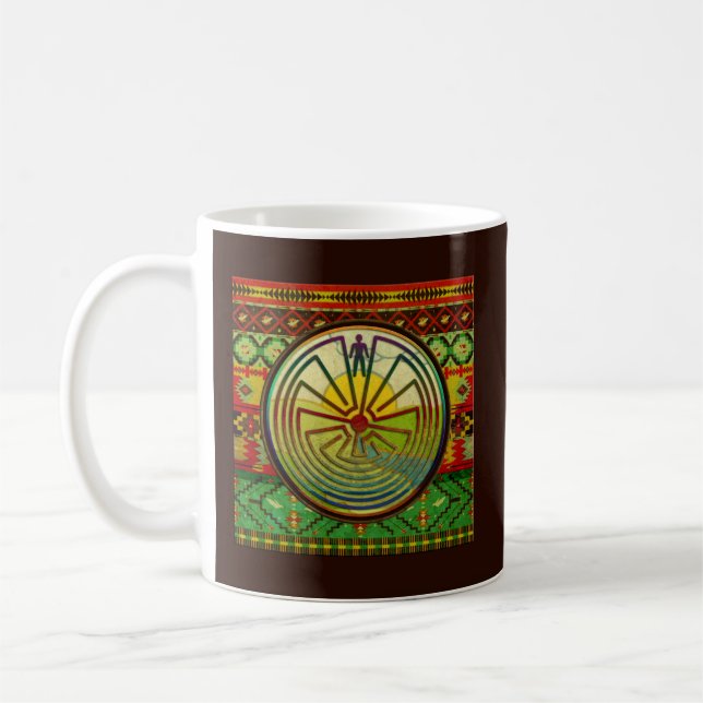 Mug MAN IN THE MAZE paysage + votre backgr. & texte (Gauche)