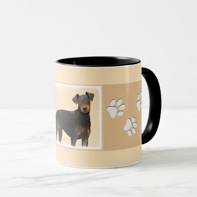 Mug Manchester Terrier Peinture Art animal original (Devant droit)