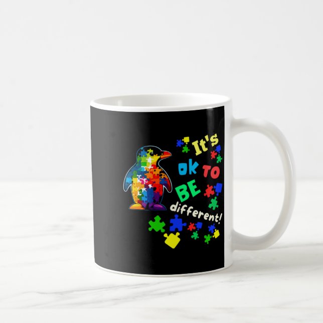 Mug Manchot Acceptation Sensibilisation à l'autisme C' (Droite)