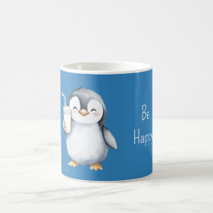 Mug Manchot Blue Be Happy