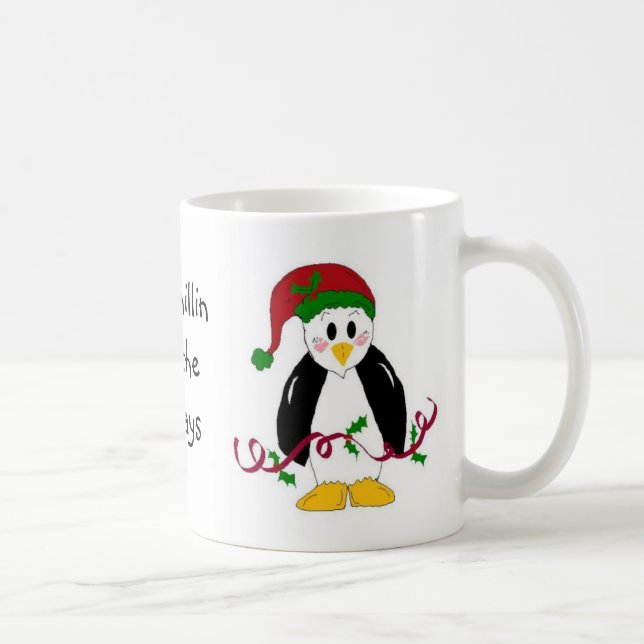 Mug Manchot de Noël (Droite)