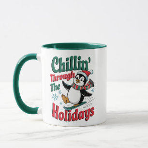 Mug Manchot décontracté – Amusement de neige de vacanc