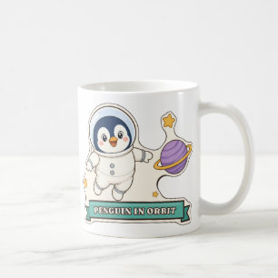Mug Manchot en orbite Manchot astronaute mignon