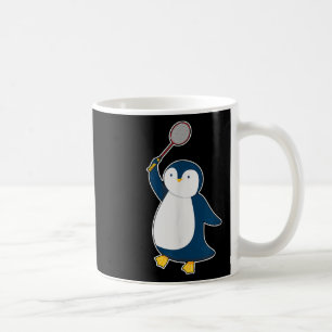 Mug Manchot joueur de badminton et de volant