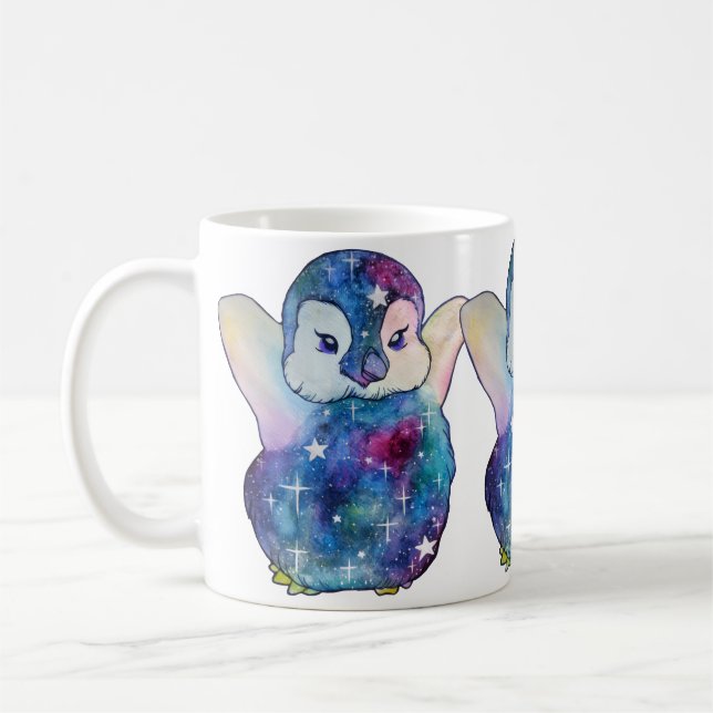 Mug Manchot nommé Bouton (Gauche)
