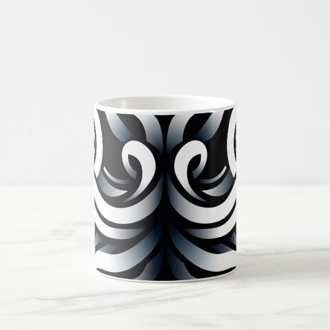 Mug Mandala abstrait géométrique sacré zen minimal (Centre)