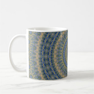 Mug Mandala abstrait rond motif sans couture kaléidosc