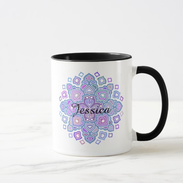 Mug Mandala bleu (Droite)