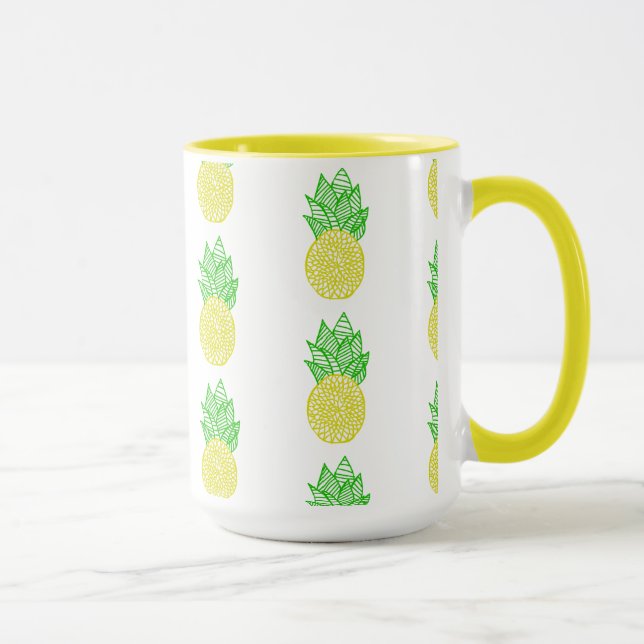 Mug Mandala d'ananas (Droite)