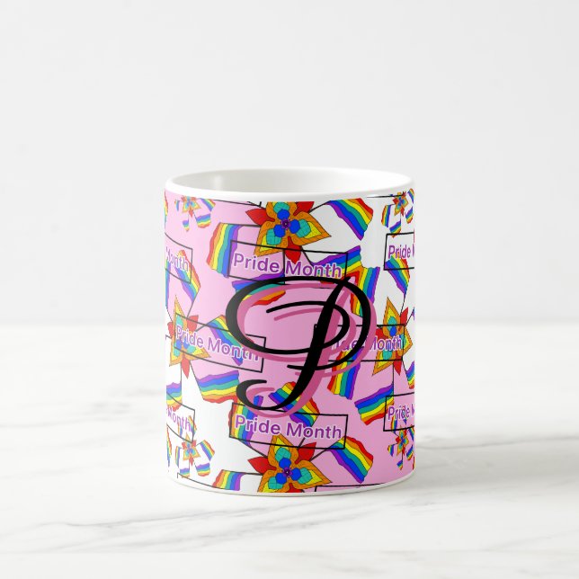 Mug Mandala de la fierté arc-en-ciel - Géométrique vib (Centre)