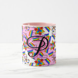 Mug Mandala de la fierté arc-en-ciel - Géométrique vib