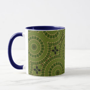 Mug Mandala de la roue verte / Grünes Rad Mandala