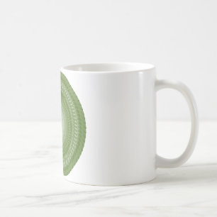 Mug Mandala de scies vertes en tribaux