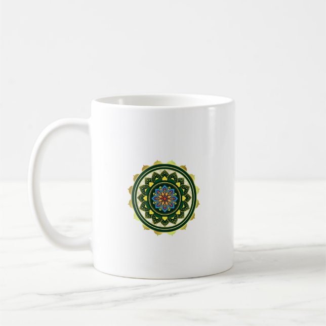 Mug Mandala designClassic Mug, 11 oz (Gauche)