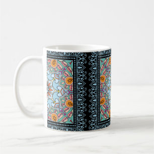 Mug Mandala ethnique tribale sans couture motif