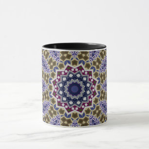 Mug Mandala ethno traditionnel ornemental abstrait fol