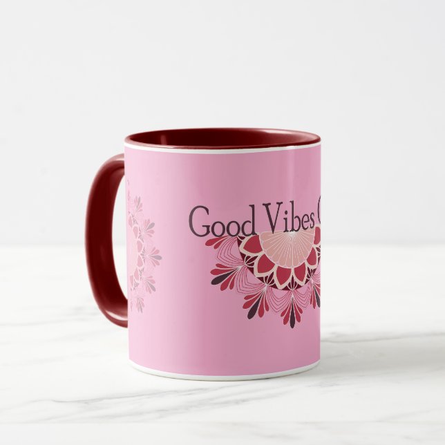 Mug Mandala Good Vibes (Devant gauche)