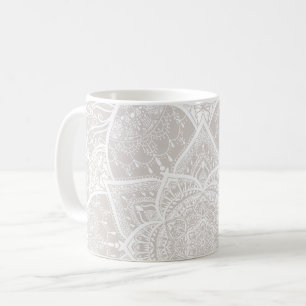 Mug Mandala gris et blanc - Loergann à Lynx