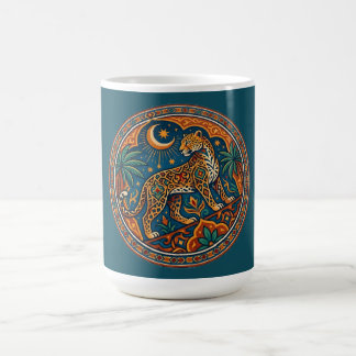 Mug Mandala léopard d'Arabie Art du désert exotique