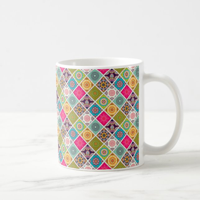 Mug Mandala motif marocain coloré (Droite)