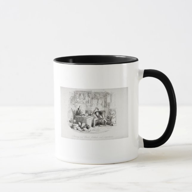 Mug Mandataire et client, courage et impatience (Droite)