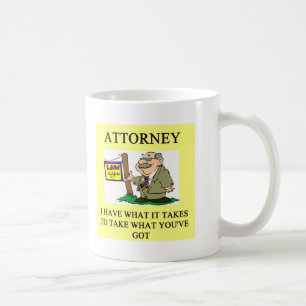 Mug mandataires et plaisanterie d'avocats