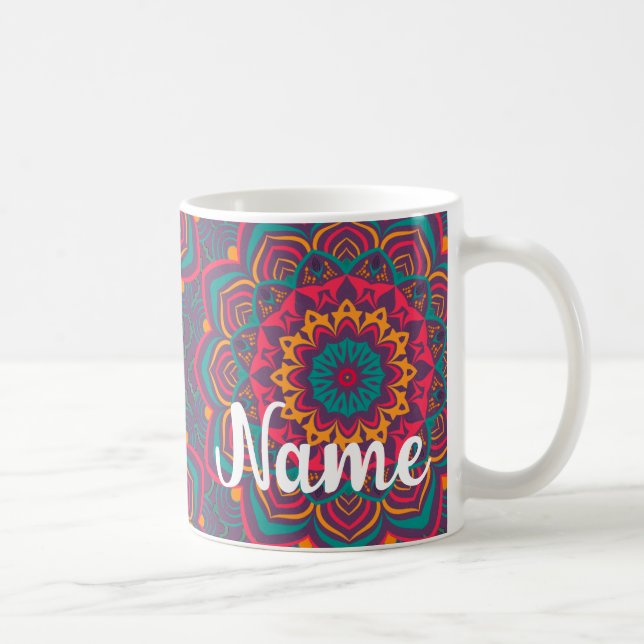 Mug Mandela, BOHO, Hippy Super café Mug, Coupe (Droite)