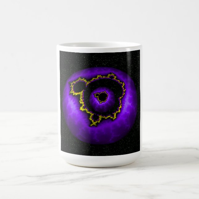 Mug Mandelbrot Violet Dans Un Mandelbrot (Centre)